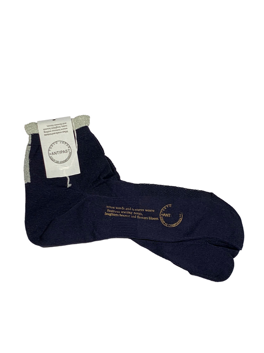 lurex and cotton tabi socks