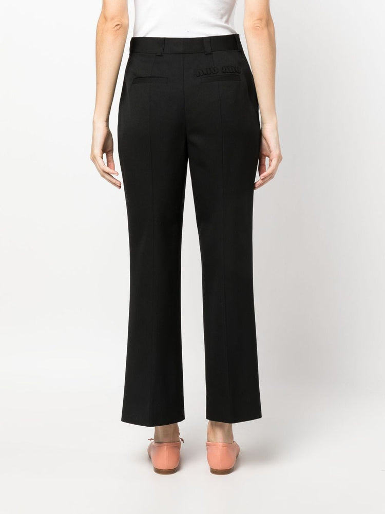 MIU MIU high-waisted cropped trousers