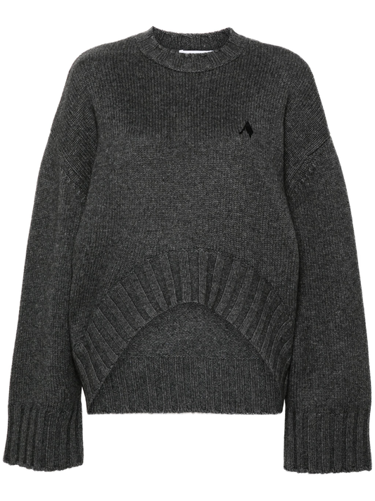 ribbed-knit sweater