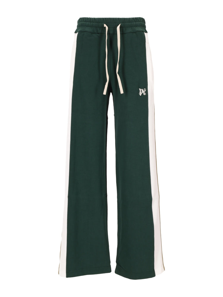 MONOGRAM COLORBLOCK SWEATPANT DARK GREEN