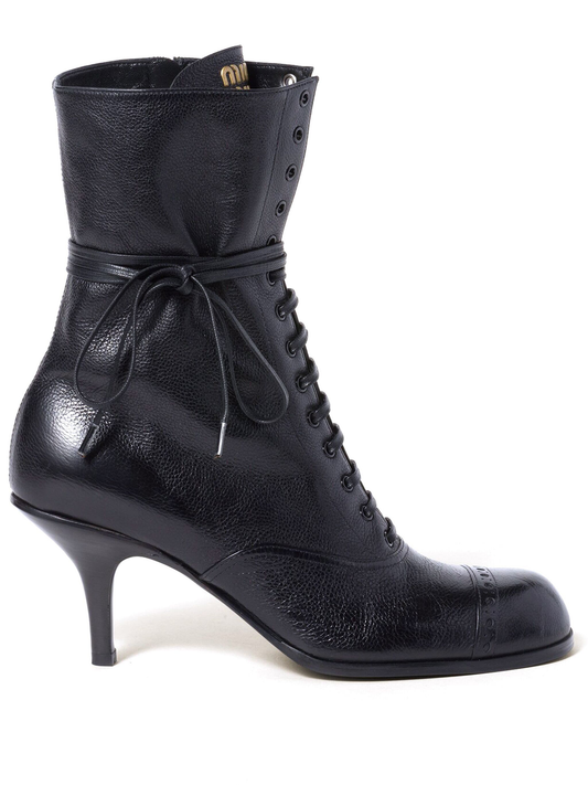 STIVALETTI (16-2laced-up leather stiletto boots8)