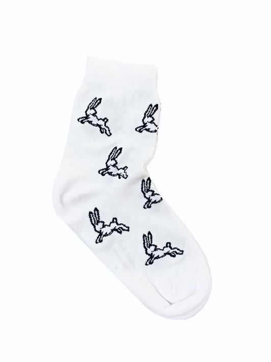 PAUL SMITH bunnies socks white