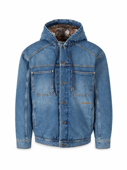 BOOKISH PADDED DENIM JACKET