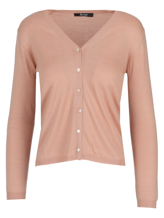 LA ROSE cardigan knit v-neck