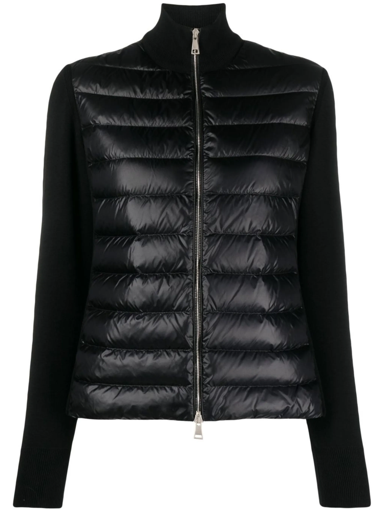 quilted padded cardigan
