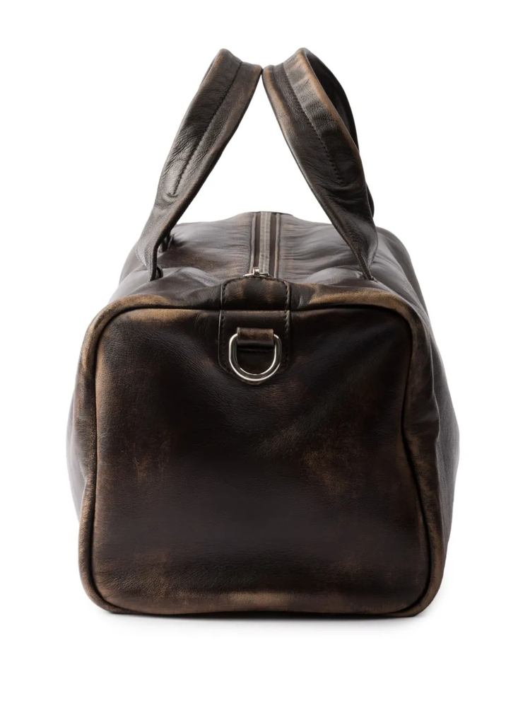 nappa leather duffle bag