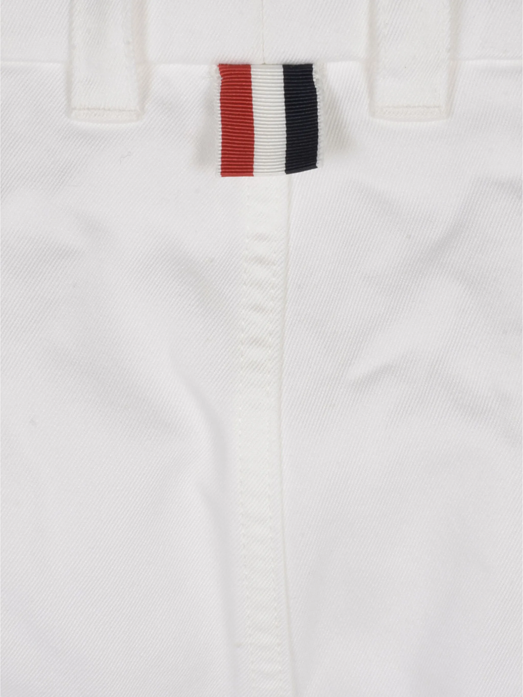 cotton straight-leg trousers