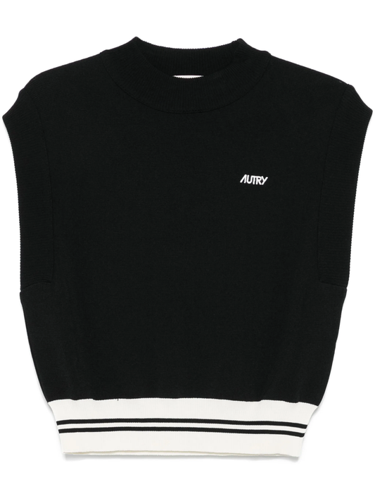 crew-neck vest