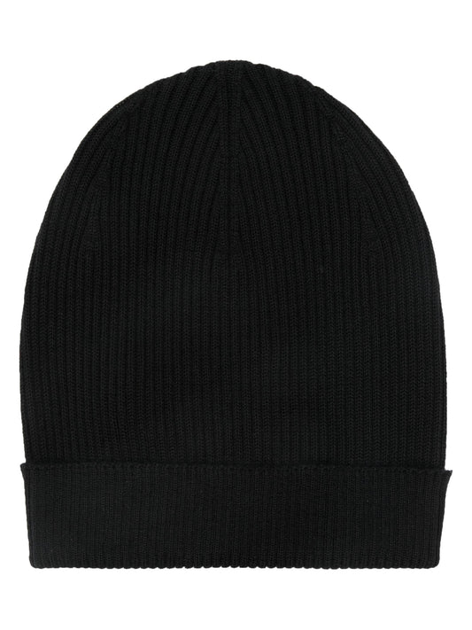 ribbed-knit beanie