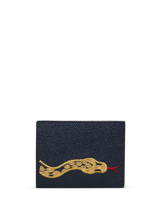 snake-embroidered cardholder