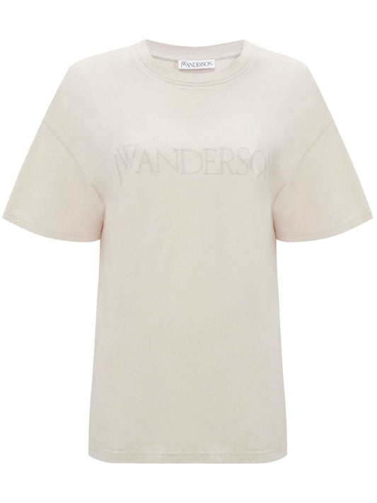 logo-embroidered cotton T-shirt