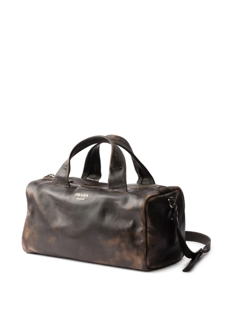 nappa leather duffle bag