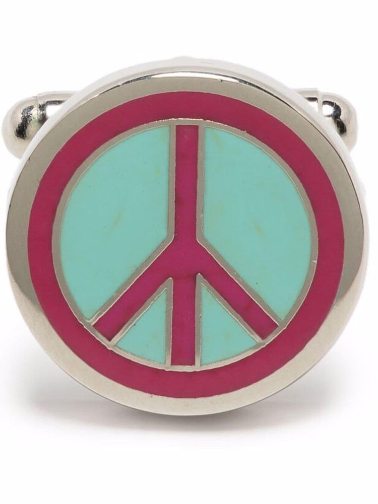 PAUL SMITH peace enamel cufflinks