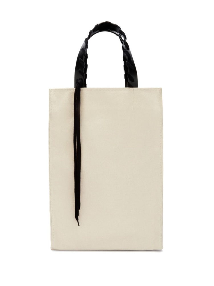 logo-print tote bag