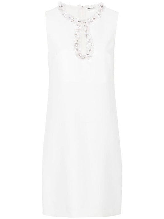 sleeveless sequin-embellished dress