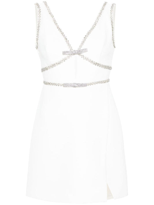 crystal-embellished mini dress