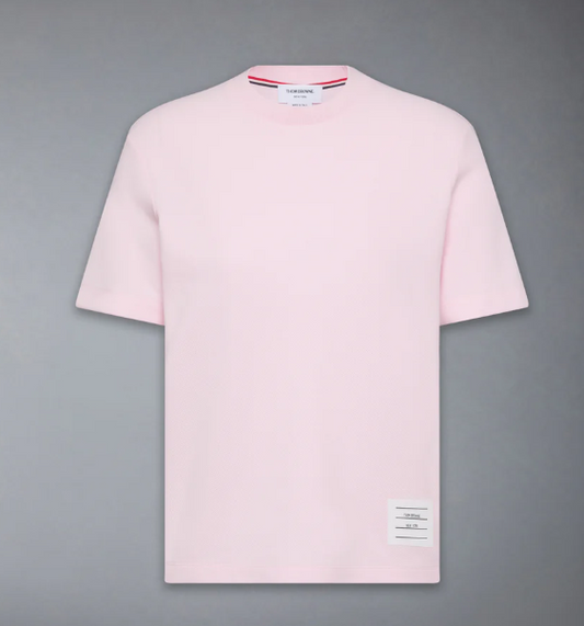 SHORT SLEEVE TEE W/ ENGINEERED 4 BAR STRIPE IN CLASSIC PIQUE