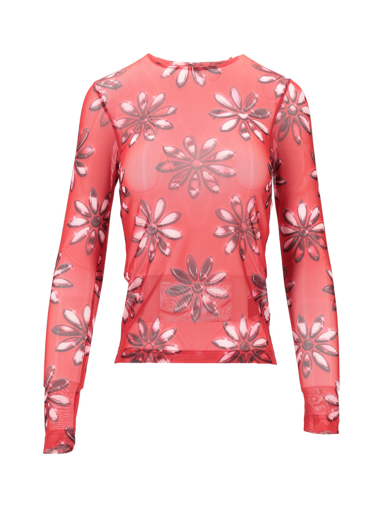 FITTED T-SHIRT W/ LONG SLEEVES