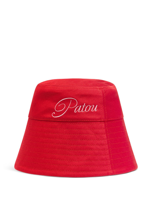 logo-embroidered bucket hat
