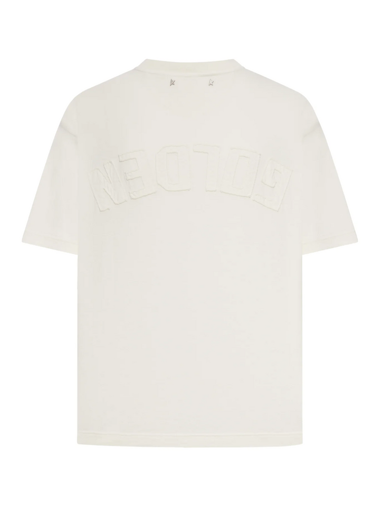 RELAXED FIT T-SHIRT COTTON JERSEY LOGO PATCH