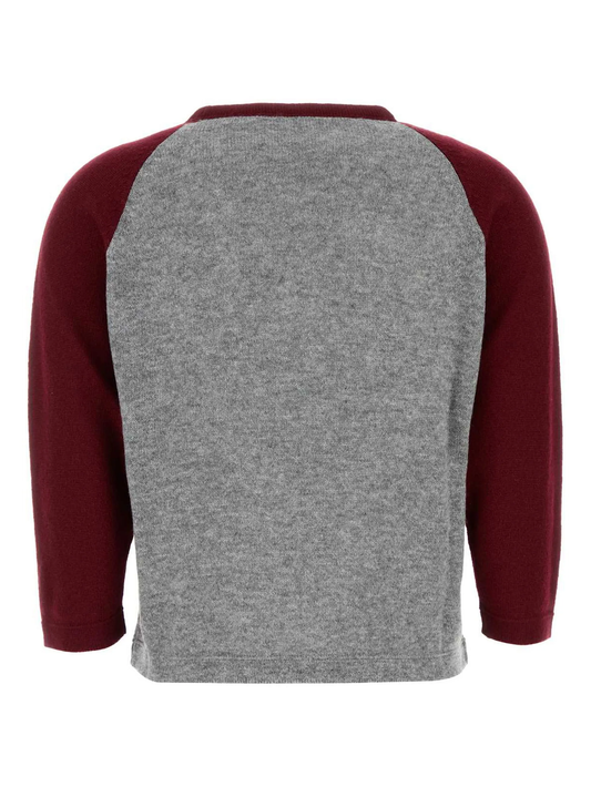 logo-intarsia sweater