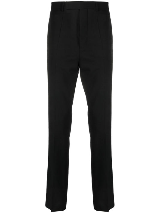 RICK OWENS off-centre tapered-leg trousers
