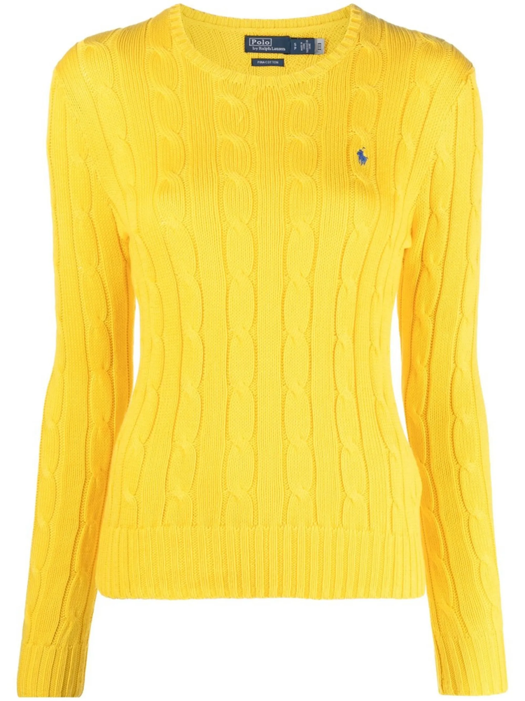 Polo Pony cable-knit jumper