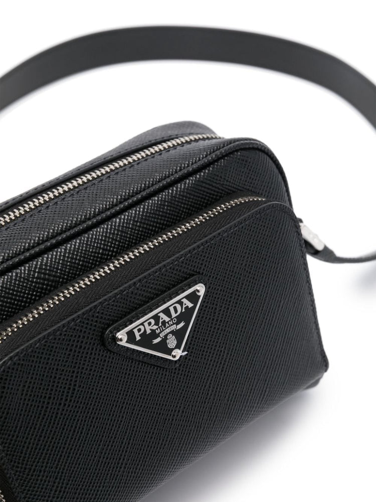 enamel-logo messenger bag