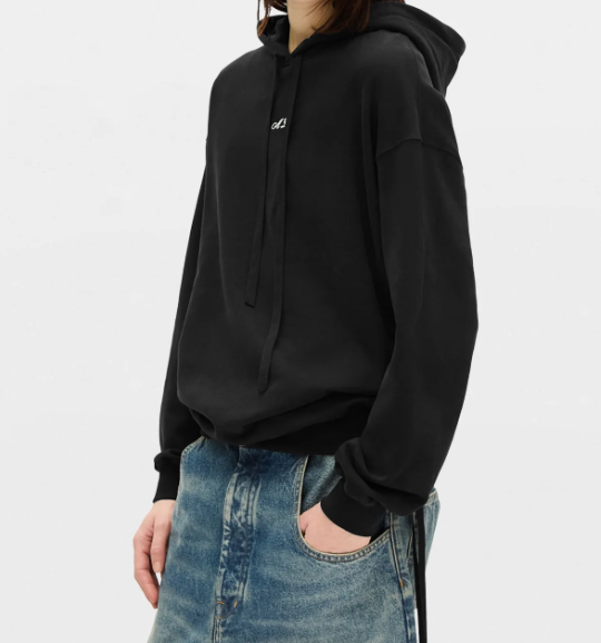 CARA COMFORT HOODIE SWEATSHIRT WITH MONOGRAM EMBRO