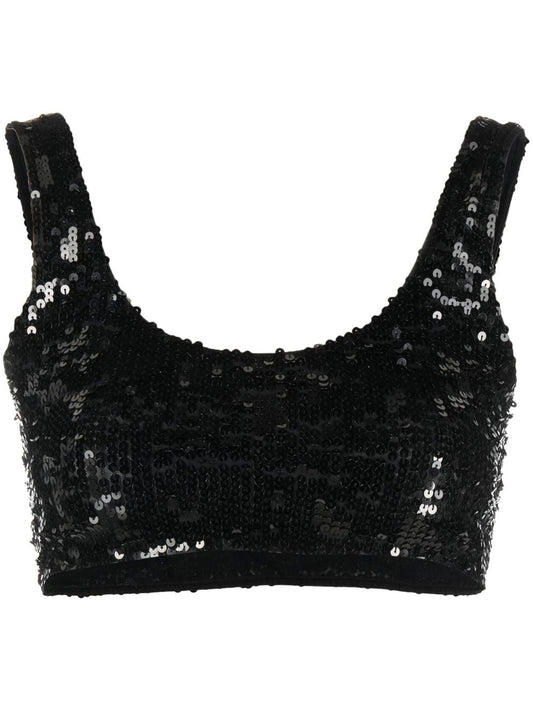 sequin cropped top