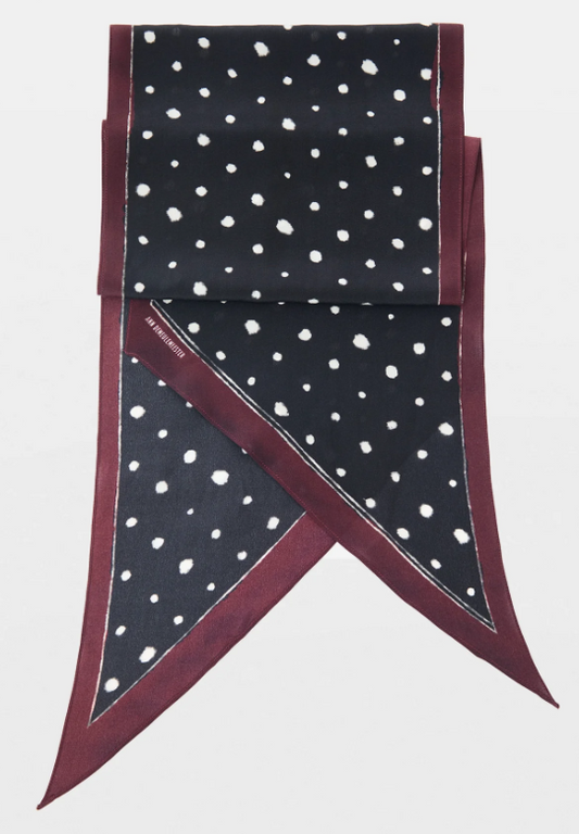 EZO FOULARD WITH "LIQUID POIS" PRINT (23X163 CM) P