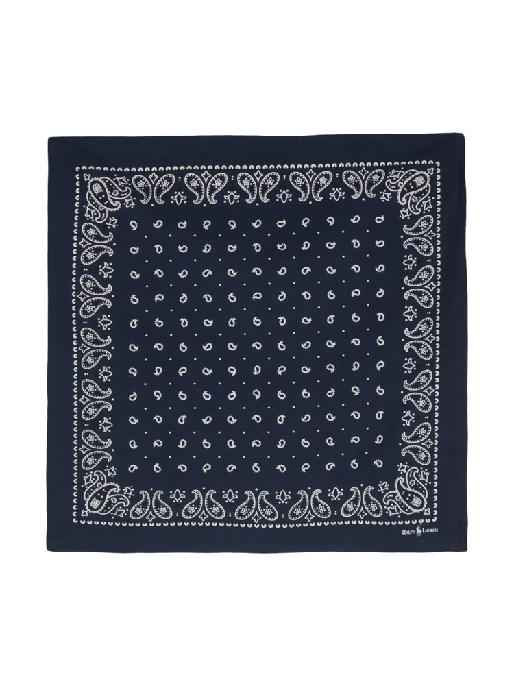 paisley-print bandana scarf