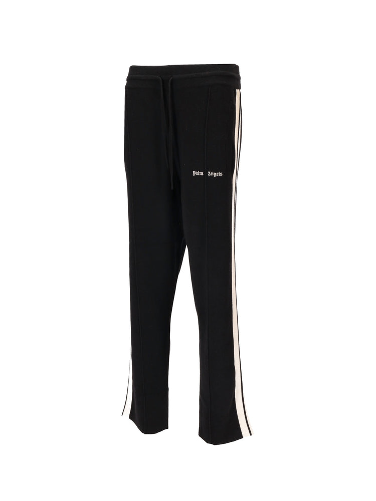 CLASSIC LOGO KNIT TRACK PANTS BLACK - OF