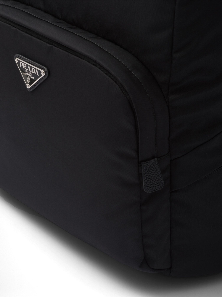 triangle-logo zipped backpack