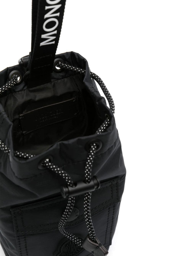 logo-patch mini bucket bag