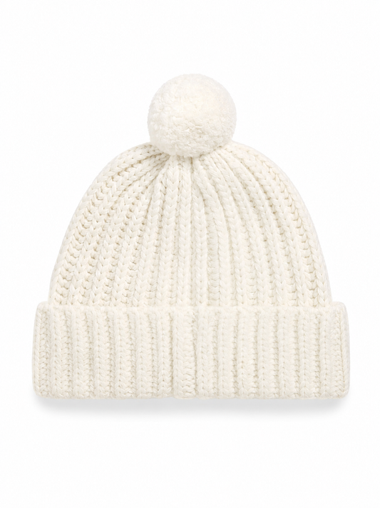 RWS WOOL RECYC NYLN-POM DNM BEAR BEANIE