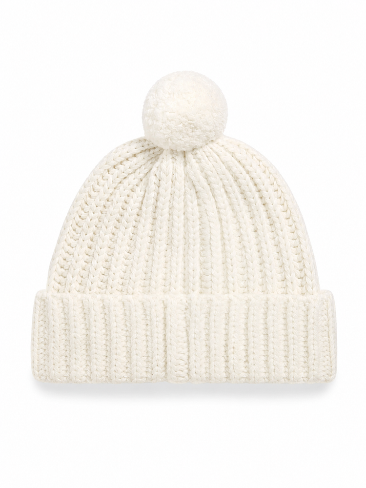 RWS WOOL RECYC NYLN-POM DNM BEAR BEANIE