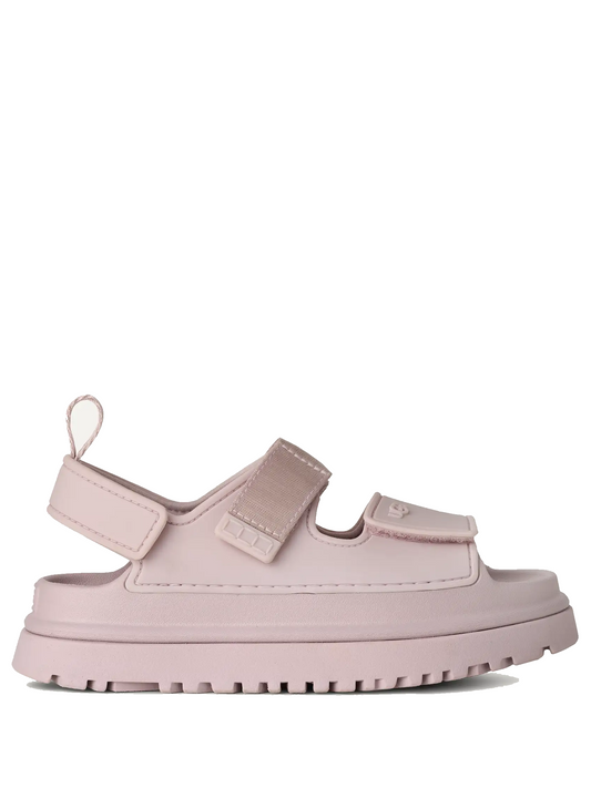 GoldenGlow flat sandals