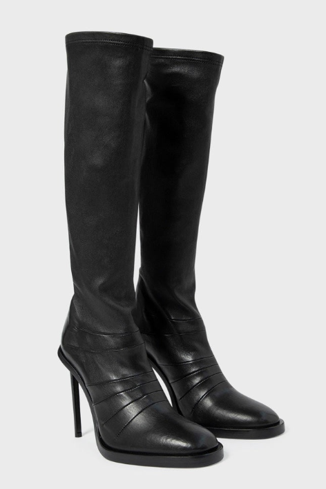 PALKA HIGH HEEL BOOTS NAPPA STRETCH LEATHER