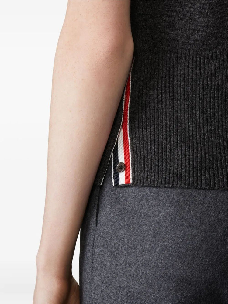 BROWNE. 65 JERSEY INTARSIA CLASSIC SS POLO IN CASHMERE