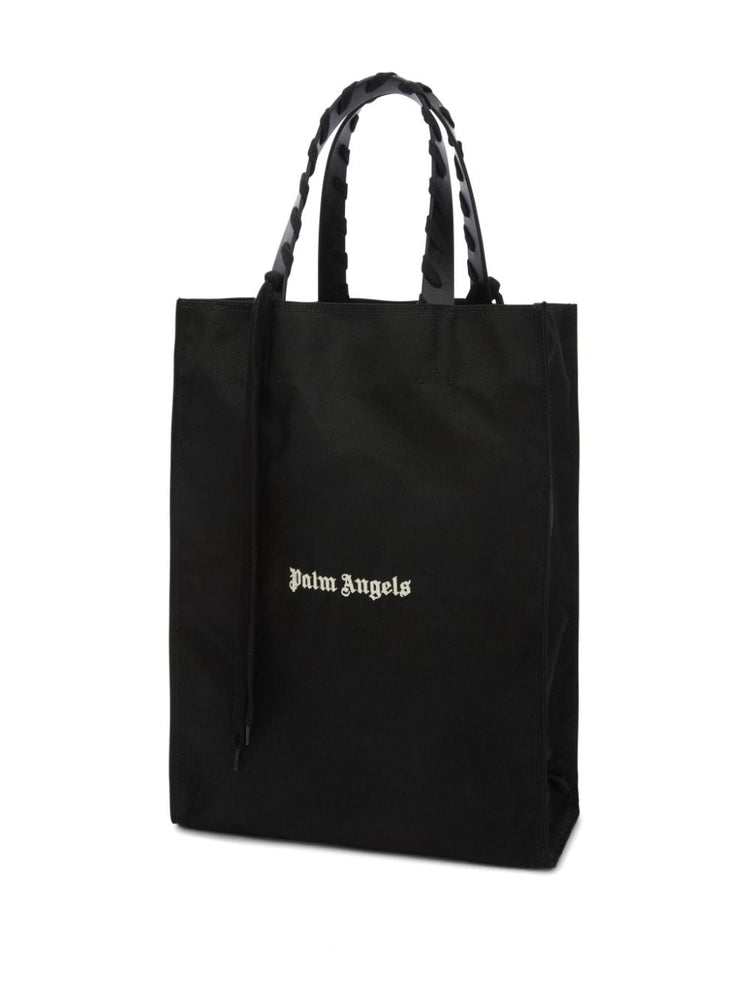 logo-print tote bag