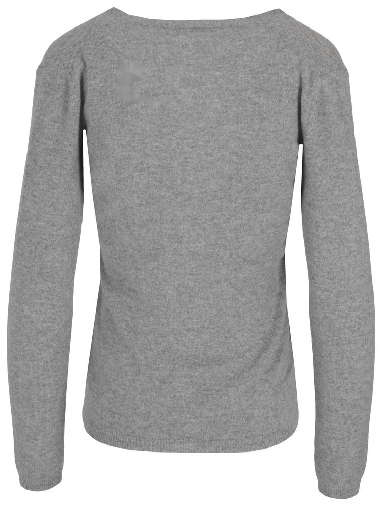 LA ROSE cashmere crop v-neck cardigan