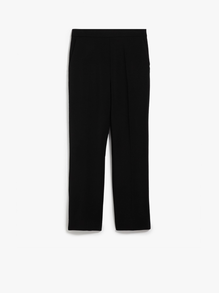 Nepeta ankle-length trousers in wool crepe