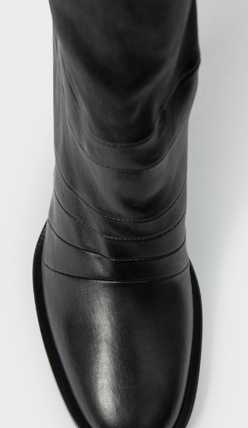 PALKA HIGH HEEL BOOTS NAPPA STRETCH LEATHER