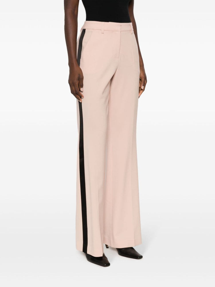 straight-leg tailored trousers