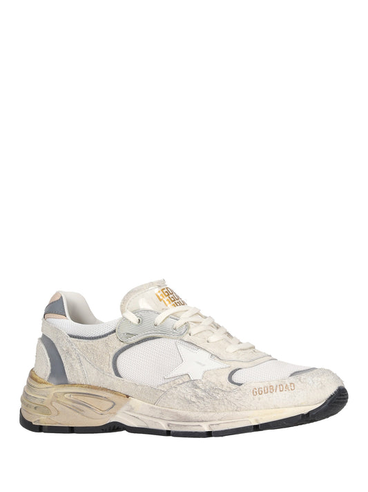 RUNNING DAD NEW NET AND SUEDE UPPER LEATHER STAR AND HEEL SUEDE SPUR