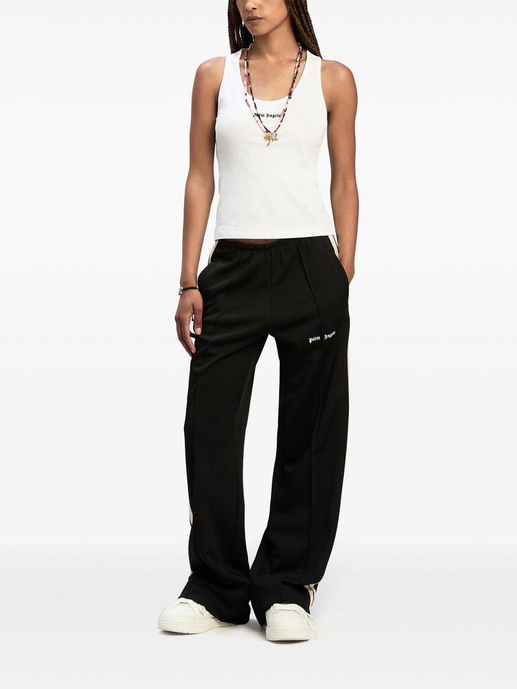 classic logo-embroidered wide-leg track pants