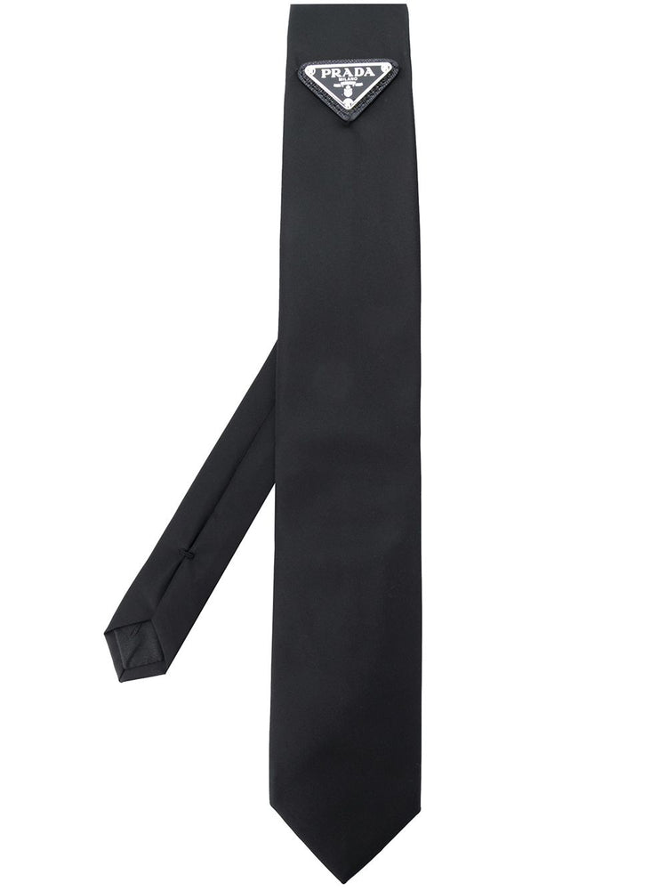 logo plaque necktie