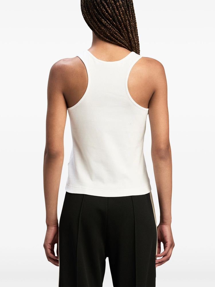 classic logo ribbed tank top