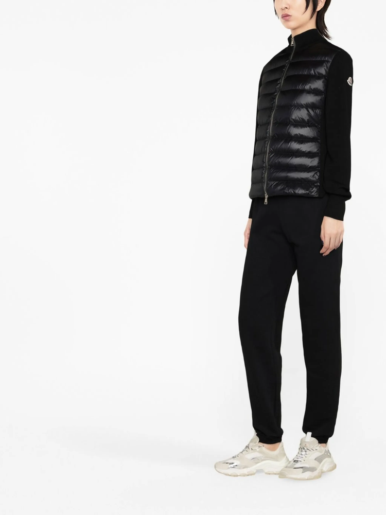 quilted padded cardigan
